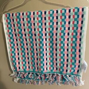 Set of (2) Pioneer Woman Checked/Striped Hand towels